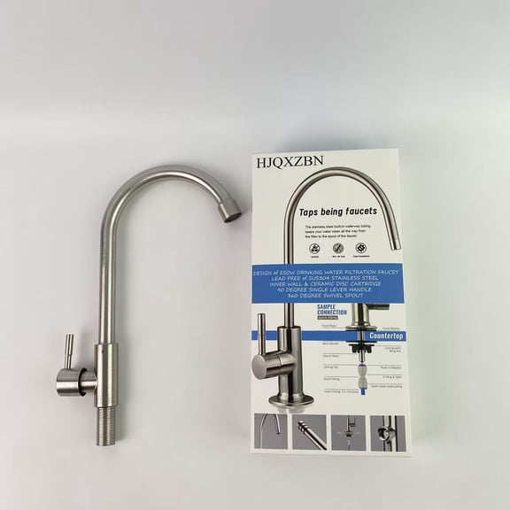 HJQXZBN Taps being faucets,Heavy Duty Lead-Free Reverse Osmosis Faucet for RO Drinking Water Filtration Systems, Brushed Nickel