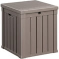 thumbnail image 1 of HJTER 50 Gallon Resin Deck Box, Lockable Patio Outdoor Storage Box for Furniture, Garden Tools and Tools Storage, Waterproof Outside Storage Boxes - Grey, 1 of 7
