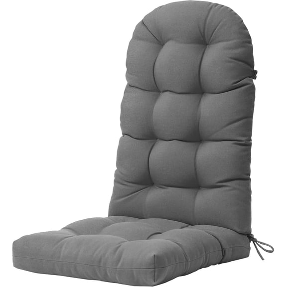 HJTER Adirondack Chair Cushion, Rocking Chair Cushions High Back, Thickened Patio Chair Pad for Indoor and Outdoor, 49x20x4.7 Inch, Gray