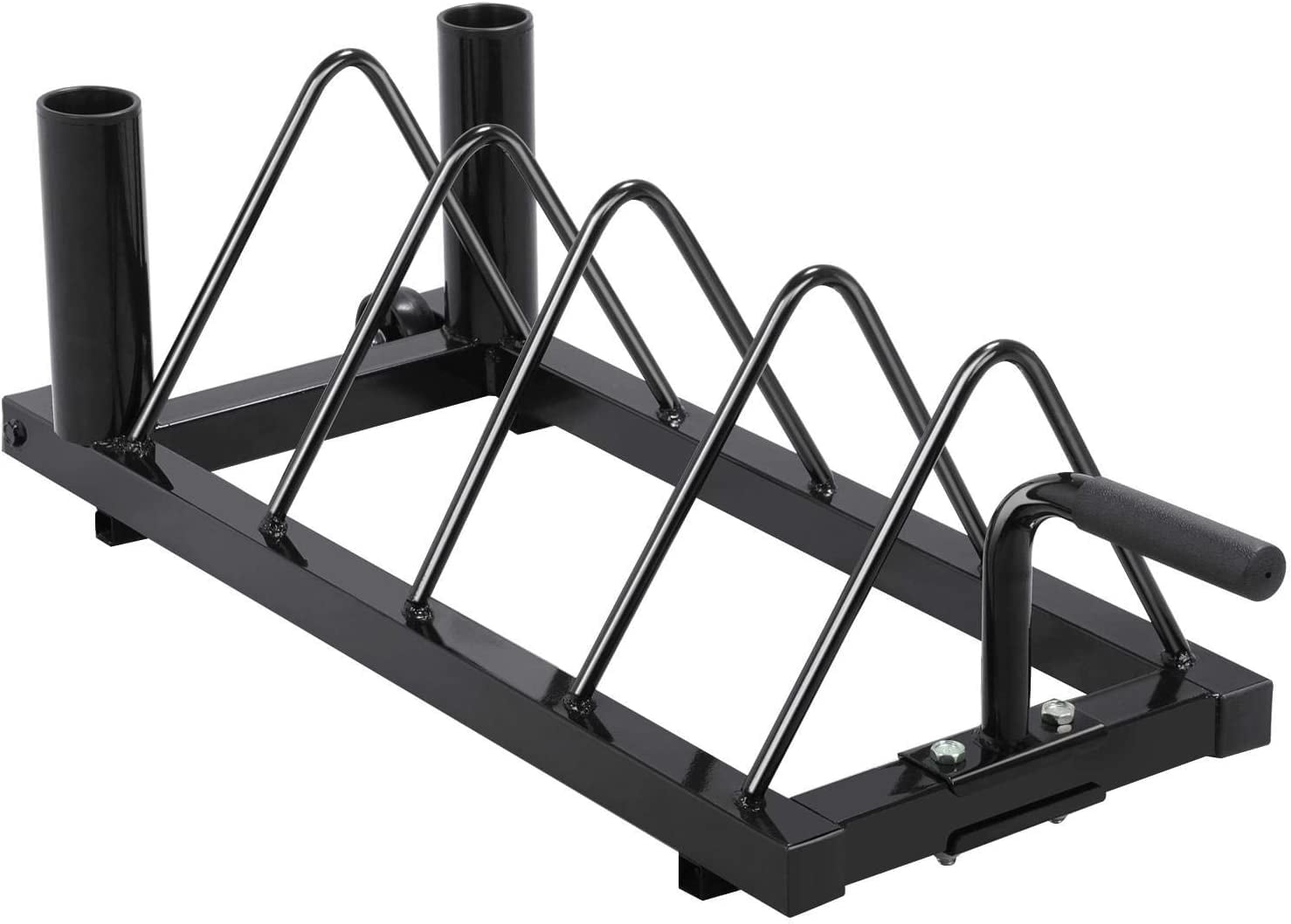 HJTER Dumbbell Barbell Weight Lifting Rack Stand Only Fitness Multilevel Horizontal Storage Mental Organizer for Home Gym