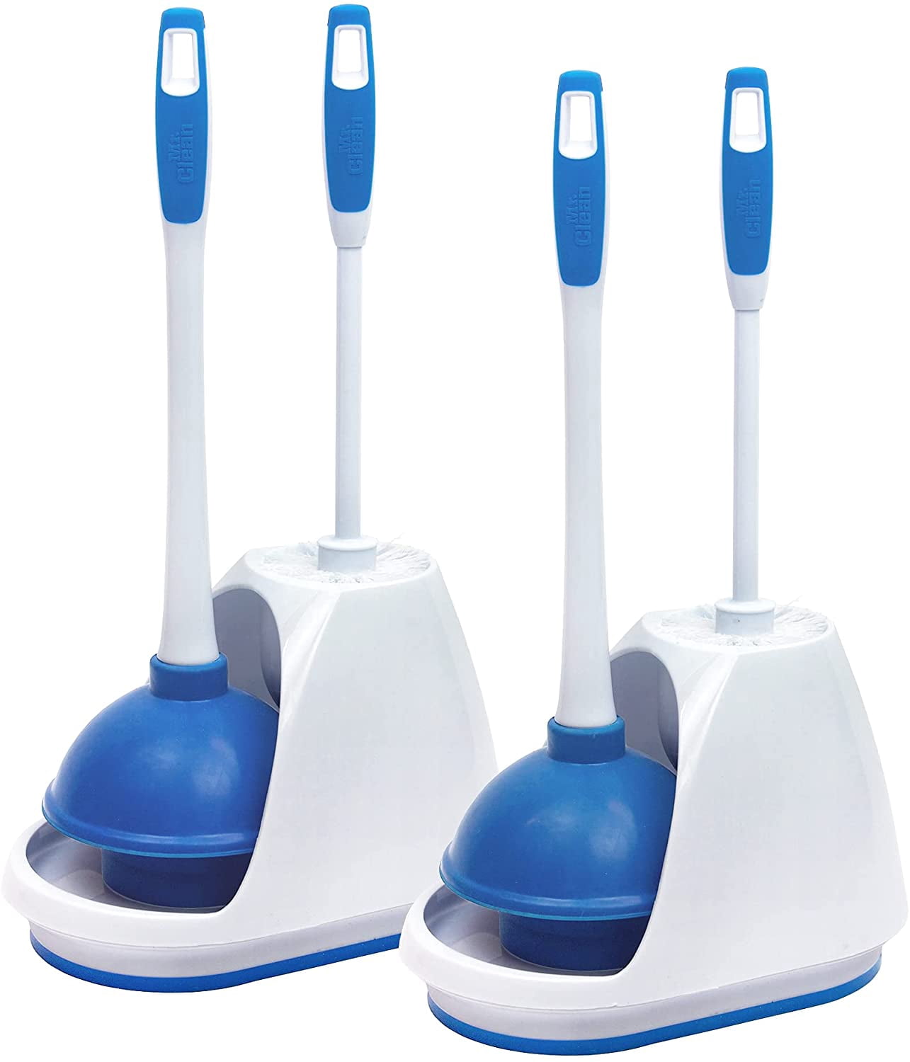 HJTER Toilet Bowl Brush and Plunger Caddy Combo (Set of 2)