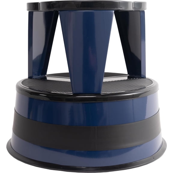 HJTERCramer Kik Step Steel Step Stool - Two Step Stool, Holds 350 lbs (Blue)