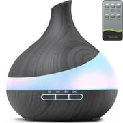 HJTHJT 500ML Essential Oil Diffuser Aroma Diffuser with Remote Control for Hotel Spa Yoga Room - Humidifiers for Bedroom with 14 Colors LED Night Light for Kids/Women Home Relaxation