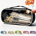 thumbnail image 1 of HJUYYUAH Pencil Pouch with Wide Opening, Back to School Supplies Office, Large Capacity Clear View Pen Bag Holds 50-100 Pens, Oxford Cloth Zipper Pouch, 1 of 7