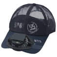 thumbnail image 1 of HJYCHN Adult Solar Powered USB Charging Smart Hat with Built-in Fan for Outdoor Summer Sun and Breathable Comfort Navy One Size, 1 of 2