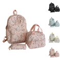 thumbnail image 1 of HJYCHN Backpack for Boys Star Print 3Pc Set Daypack with Drawstring Lunch Tote Pencil Case Back to School Supplies for Kids Bookbag for Girls Pink, 1 of 4