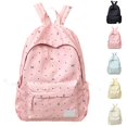 thumbnail image 1 of HJYCHN Backpack for Boys Dot Bow Print Lightweight Student Bookbag Back to School Supplies for Kids Bookbag for Girls Pink, 1 of 9