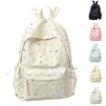 thumbnail image 1 of HJYCHN Backpack for Boys Dot Bow Print Lightweight Student Bookbag Back to School Supplies for Kids Bookbag for Girls White, 1 of 9