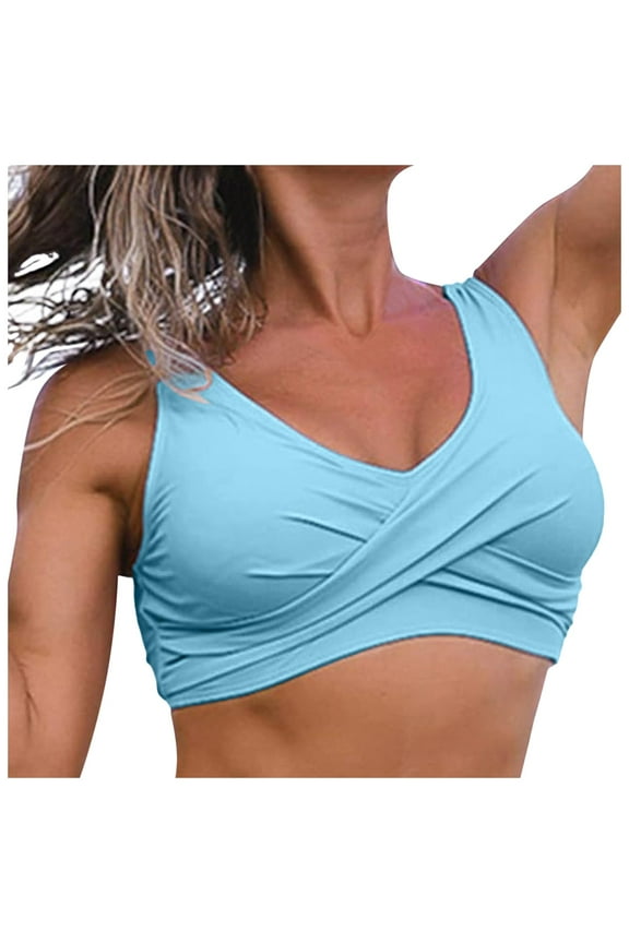 Bikini Tops for Women Front Bikini Top V-Neck Push Up Padded Swimsuit Top Swim Tops Women BU3 XXL