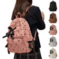 thumbnail image 1 of HJYCHN Bookbag for Girls Ruffled Quilted Bow Ribbon Backpack Back to School Supplies for Kids Boys Backpack Pink, 1 of 5