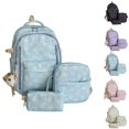 thumbnail image 1 of HJYCHN Boy Backpack Bow Print 3Pc Set Daypack with Crossbody Pencil Case Back to School Supplies for Kids Backpack for Teen Girls Blue, 1 of 6