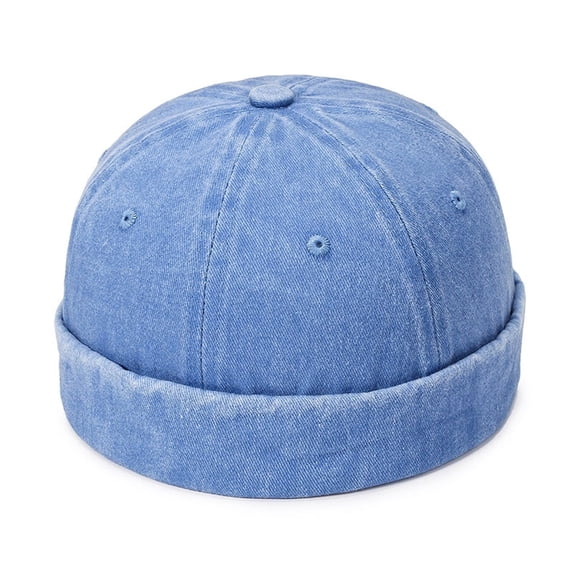 HJYCHN Classic Men's Baseball Cap Adjustable Solid Outdoor Casual Hat All Season Comfortable Daily Wear Blue One Size