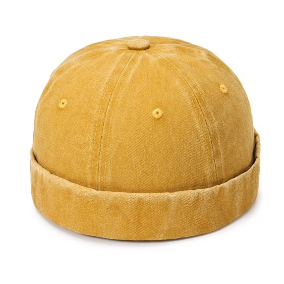 HJYCHN Classic Men's Baseball Cap Adjustable Solid Outdoor Casual Hat All Season Comfortable Daily Wear Yellow One Size