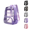 thumbnail image 1 of HJYCHN Clear Backpack Stadium Approved Privacy Design Multi Pocket Large Capacity School Bag School Backpack Purple One Size, 1 of 9