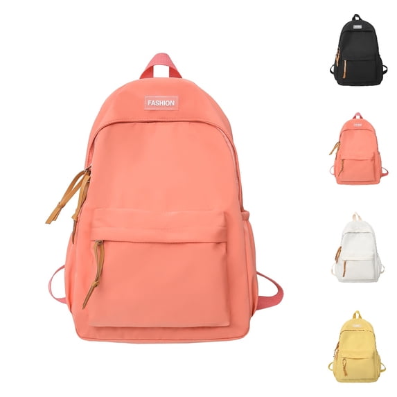 HJYCHN College Backpacks for Women Fashion Women Girls Travel High Capacity Daypack for School Backpack for Women Orange One Size