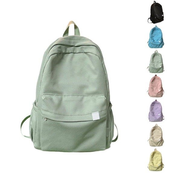 HJYCHN College Backpacks for Women Stylish Large Capacity Cute Soft Daypack for Girl Students Lightweight Backpack for Women Green One Size