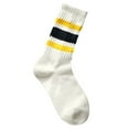 thumbnail image 1 of HJYCHN Crew Socks for Women Japanese Style Thick Lined Long Sporty and Retro Mid Calf Socks for Men and Women Couples Socks for Women Dark Blue One Size, 1 of 3