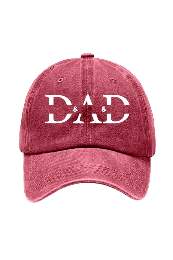 Custom Embroidered Baseball Cap Dad Hat For Father Grandpa Papa Unique Idea From Family Red One Size