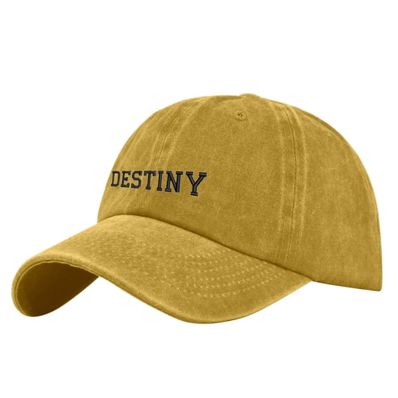 HJYCHN Custom Embroidery Baseball Trucker Hat for Women and Men Sun Protective Adjustable Mesh Cap Yellow One Size