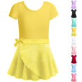 thumbnail image 1 of HJYCHN Dance Leotard for Girls Short Sleeve Two Piece Ballet Dress with Heart Design for Dress for Girls 2-3 Years, 1 of 4