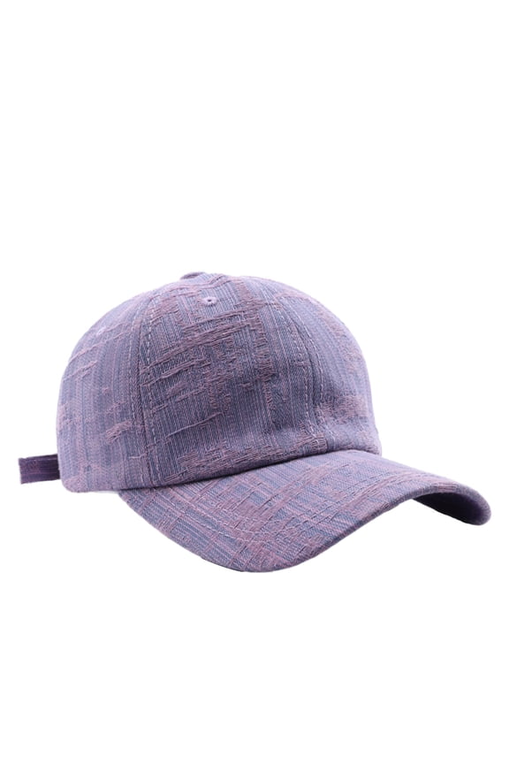 Denim Texture Baseball Cap Adjustable Snapback Hat for Outdoor Sports Hiking Travel Sun Purple One Size