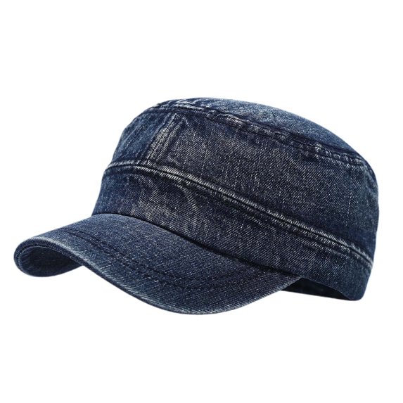 HJYCHN Distressed Cowboy Style Unisex Baseball Cap Retro Outdoor Fashion Hat For Men And Women Stylish Workwear Design Blue One Size
