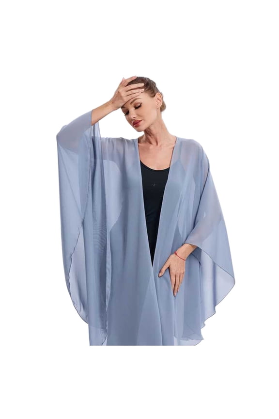 Elegant Bohemian Long Shawl Wrap Fashionable Lightweight Beach Scarf Cover Up for Women Travel Accessories Blue One Size