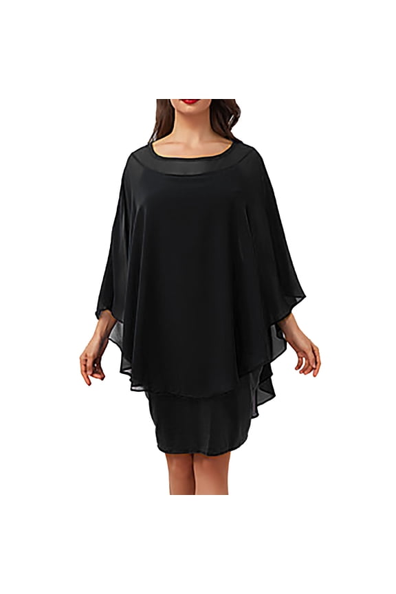 Elegant Gothic Long Sleeve Evening Gown for Women Retro Party Wear and formal Occasions Black XXL