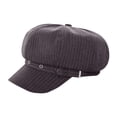 thumbnail image 1 of HJYCHN Elegant Women's Beret Newsboy Cap for All Seasons Soft Wool Blend Fashion Headwear with Brim Black One Size, 1 of 3