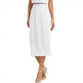 thumbnail image 1 of HJYCHN Elegant Women's Long Skirt with Lace Design for Everyday Comfort in Spring Fall Seasons White S, 1 of 4