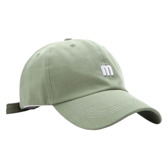 HJYCHN Embroidered Unisex Baseball Cap Sun Adjustable Low Profile Dad Hat for Outdoor Sports Light Green One Size