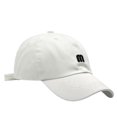 thumbnail image 1 of HJYCHN Embroidered Unisex Baseball Cap Sun Adjustable Low Profile Dad Hat for Outdoor Sports White One Size, 1 of 2