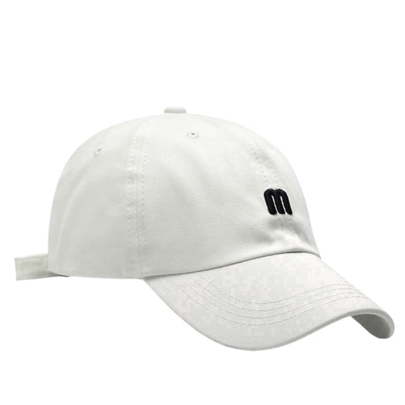 HJYCHN Embroidered Unisex Baseball Cap Sun Adjustable Low Profile Dad Hat for Outdoor Sports White One Size