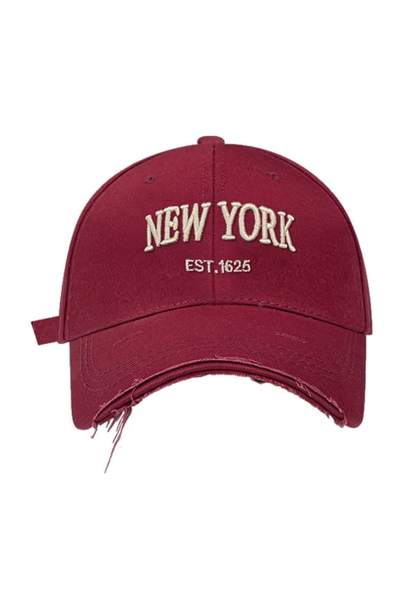 Furred Ribbed Baseball Cap Street Style Couple Fashion Headwear for Daily Outfit Red One Size