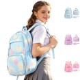 thumbnail image 1 of HJYCHN Girl Backpack Gradient Heart Star Print 3Pc Set with Lunch Bag Pencil Case Back to School Supplies for Kids and Backpack for Boys Blue, 1 of 4