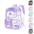 thumbnail image 1 of HJYCHN Girls Clear Backpack Large Capacity Water-Resistant for Elementary Middle School Students 8-15 Years School Backpack for Girls Purple One Size, 1 of 9