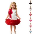 thumbnail image 1 of HJYCHN Girls Dress Sleeveless Bowknot Tutu Party Gown with Puffy Skirt for Toddler Dress 4-5 Years, 1 of 6