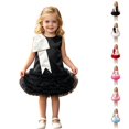 thumbnail image 1 of HJYCHN Girls Dress Sleeveless Bowknot Tutu Party Gown with Puffy Skirt for Toddler Dress 5-6 Years, 1 of 6