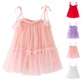 thumbnail image 1 of HJYCHN Girls Dresses Sleeveless Mesh Party Gown with Tie Straps for Carnival Toddler Dress 2-3 Years, 1 of 5