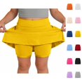 thumbnail image 1 of HJYCHN Girls Skort High Waist Sport Skort with Built in Shorts and Pockets for Tennis Cheerleading Daily Wear Back to School 5-6 Years, 1 of 6