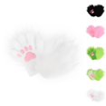 thumbnail image 1 of HJYCHN Halloween Gloves Cat Shaped with Pad Accent Full Finger Style for Women and Men Cosplay Accessory Warm Gloves White One Size, 1 of 4