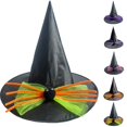 thumbnail image 1 of HJYCHN Halloween Witch Hats Pointed Top Decor Hats for Kids Cosplay Costume Dress up Party Celebration All Season, 1 of 3