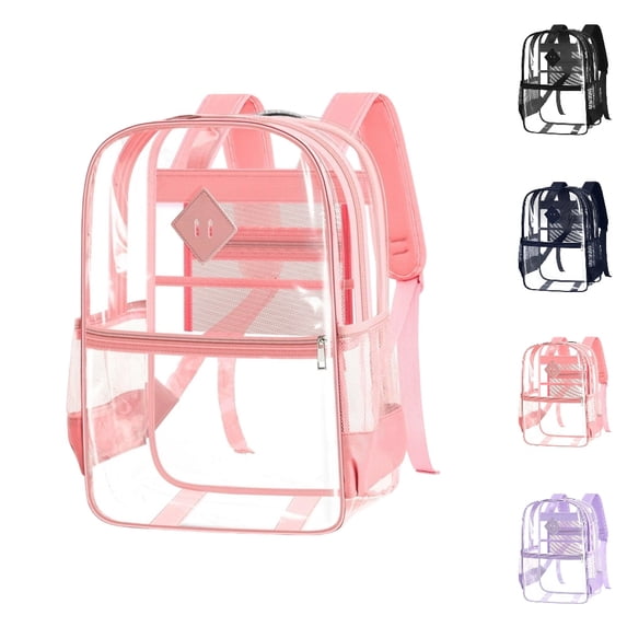 HJYCHN Kids Clear Backpack Large Capacity Lightweight Bookbag for Boys Girls School Backpack for Boys Pink One Size
