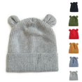 thumbnail image 1 of HJYCHN Kids Hats Boys Bear Ear Design Knit Girls Hats Winter Warm Outdoor Daily Wear Cozy Comfort Fit, 1 of 3