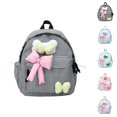 thumbnail image 1 of HJYCHN Kindergarten Backpack Plaid Bow Design Lightweight Daypack for Kids Boys Girls Daily School School Backpack for Girls Black One Size, 1 of 3