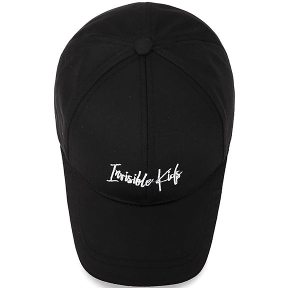 HJYCHN Korean Style Casual Canvas Baseball Cap for Outdoor Travel and Fashion Black One Size