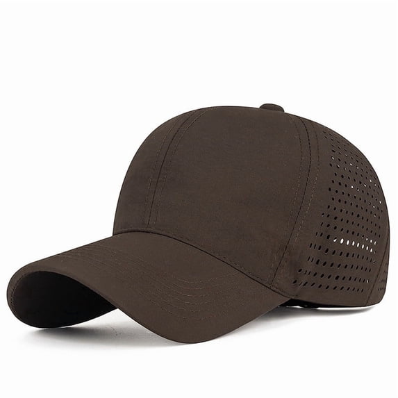 HJYCHN Lightweight Breathable Mesh Baseball Cap for Outdoor Sports Activities Men and Women Quick Drying Performance Hat Coffee One Size
