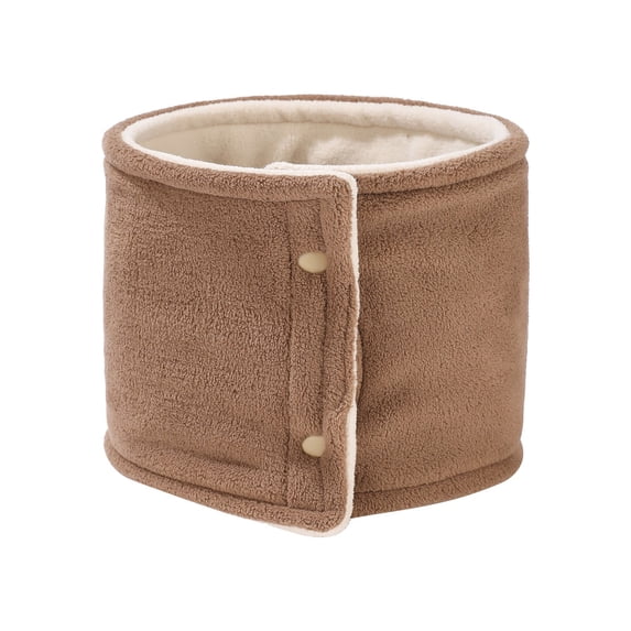 HJYCHN Lined Double Button Neck Warmer for Outdoor Sports and Cold Weather Khaki One Size