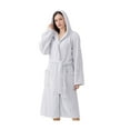 thumbnail image 1 of HJYCHN Long Bathrobe Super Absorbent Fabric with Deep Pockets Cozy Loungewear for Women Spa Relaxation At Home Comfort Wear Grey One Size, 1 of 3