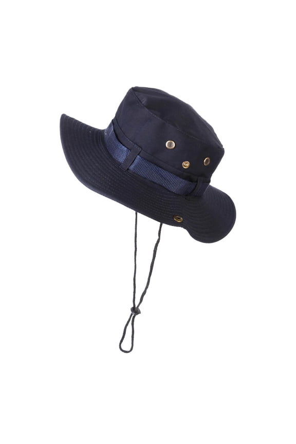 Outdoor Fisherman Hat Wide Brim Sun For Men And Women Summer Beach Navy One Size